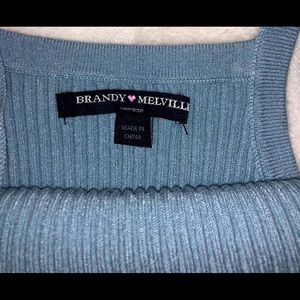 Brandy Melville One Size Crop Top- Light Blue
